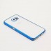 Samsung Galaxy S6 - Clear PC TPU Bumper Shock-Absorption Anti-Scratch Phone Protective Cover Case - Blue